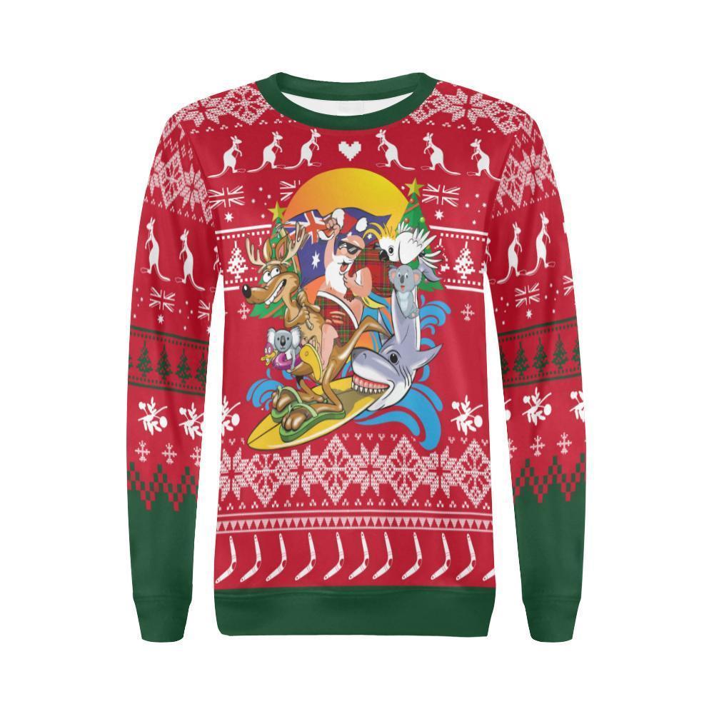 Australia Santa Is Coming™ - Christmas Sweatshirt K5 - Amaze Style™-CREWNECK SWEATSHIRTS