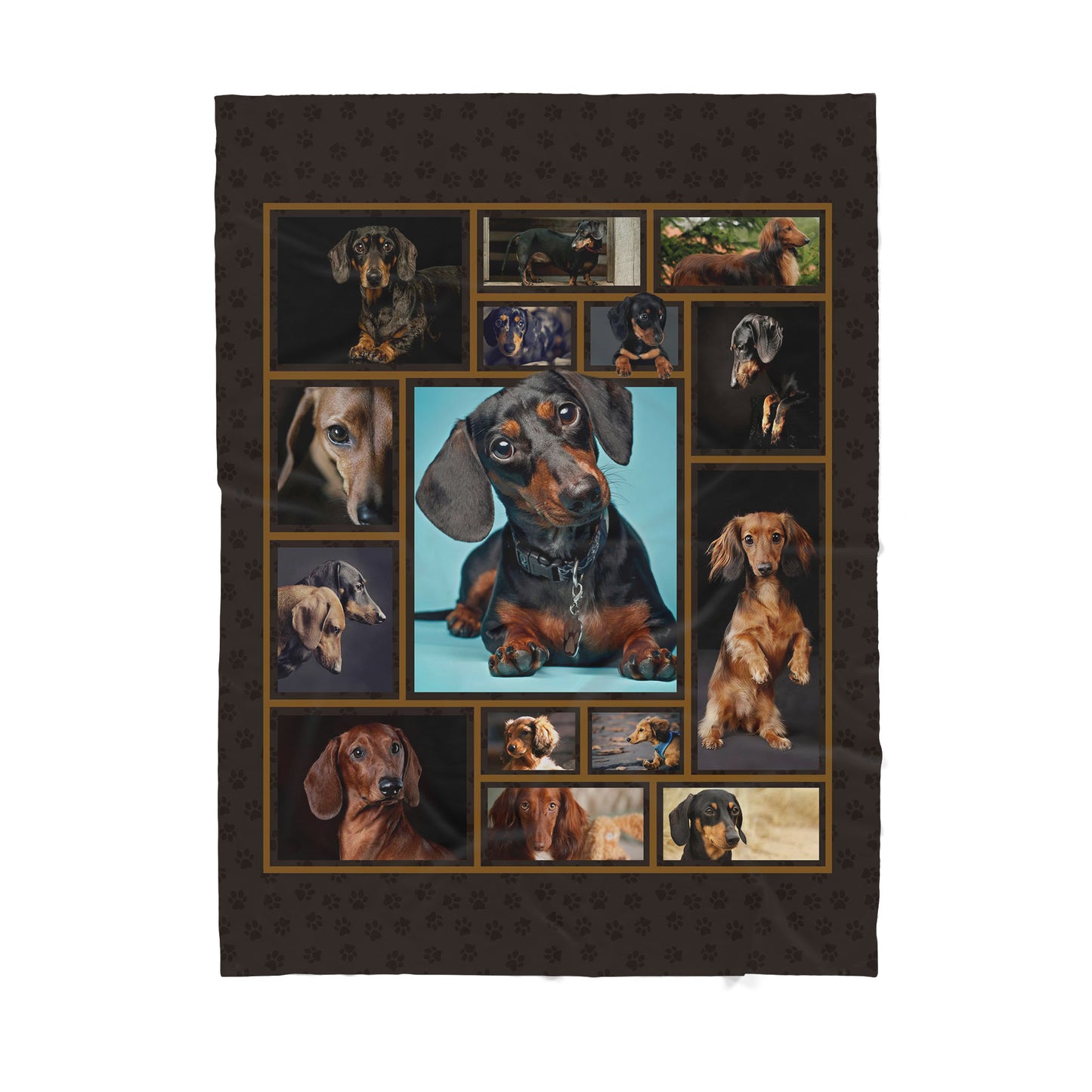 Custom Blanket Dachshund - Gift For Dog Mom - Sherpa Blanket DL