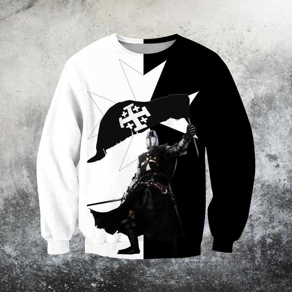 3D All Over Printed Black Templar Shirts - Amaze Style™-Apparel