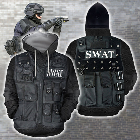 3D All Over Printed U.S SWAT Team Uniform - Amaze Style™-Apparel