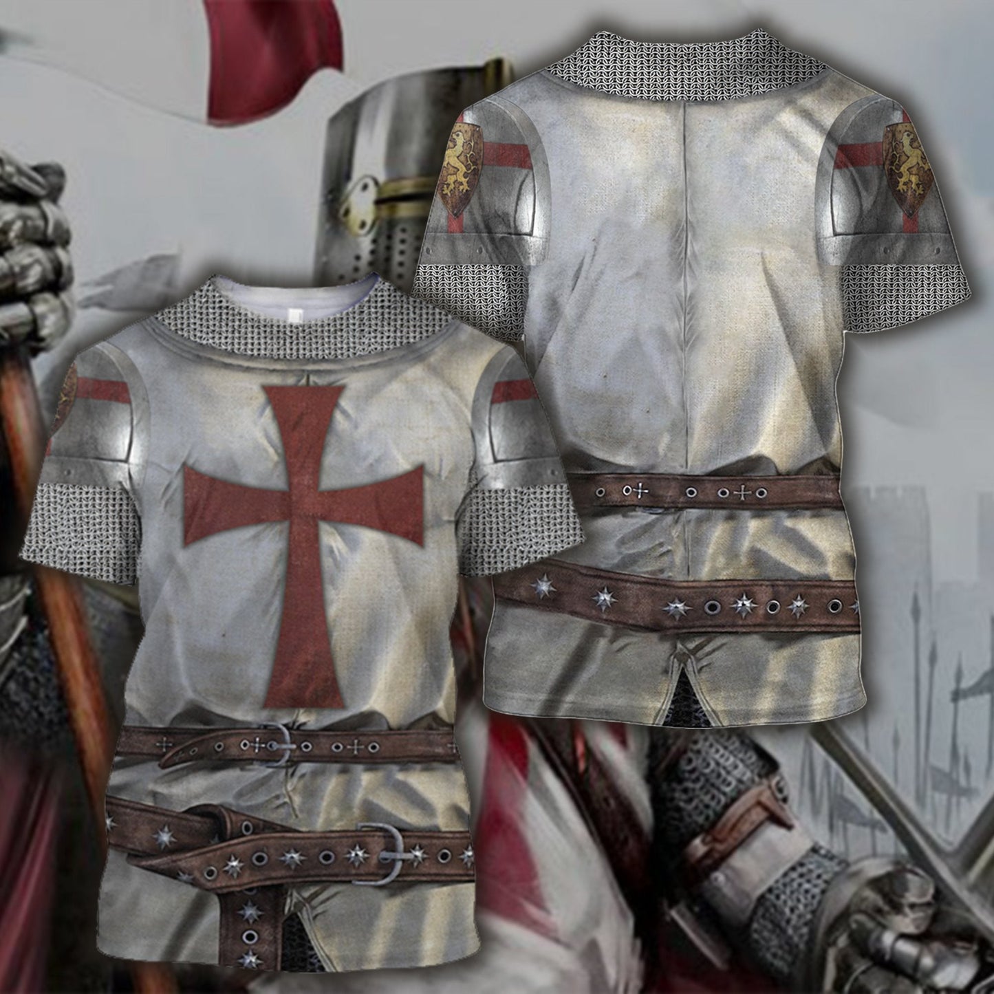 3D All Over Printed Knight Templar - Amaze Style™-Apparel
