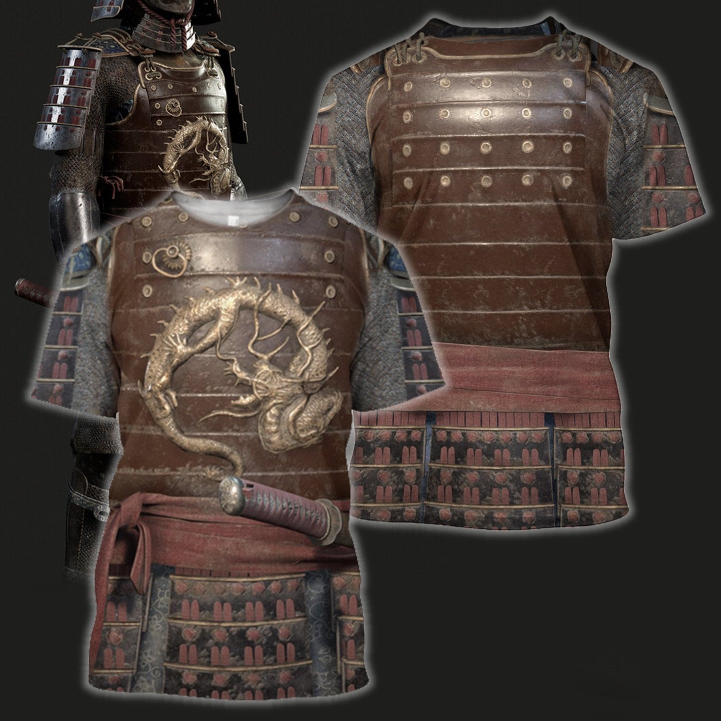 3D All Over Printed Dragon Samurai Armor - Amaze Style™-Apparel