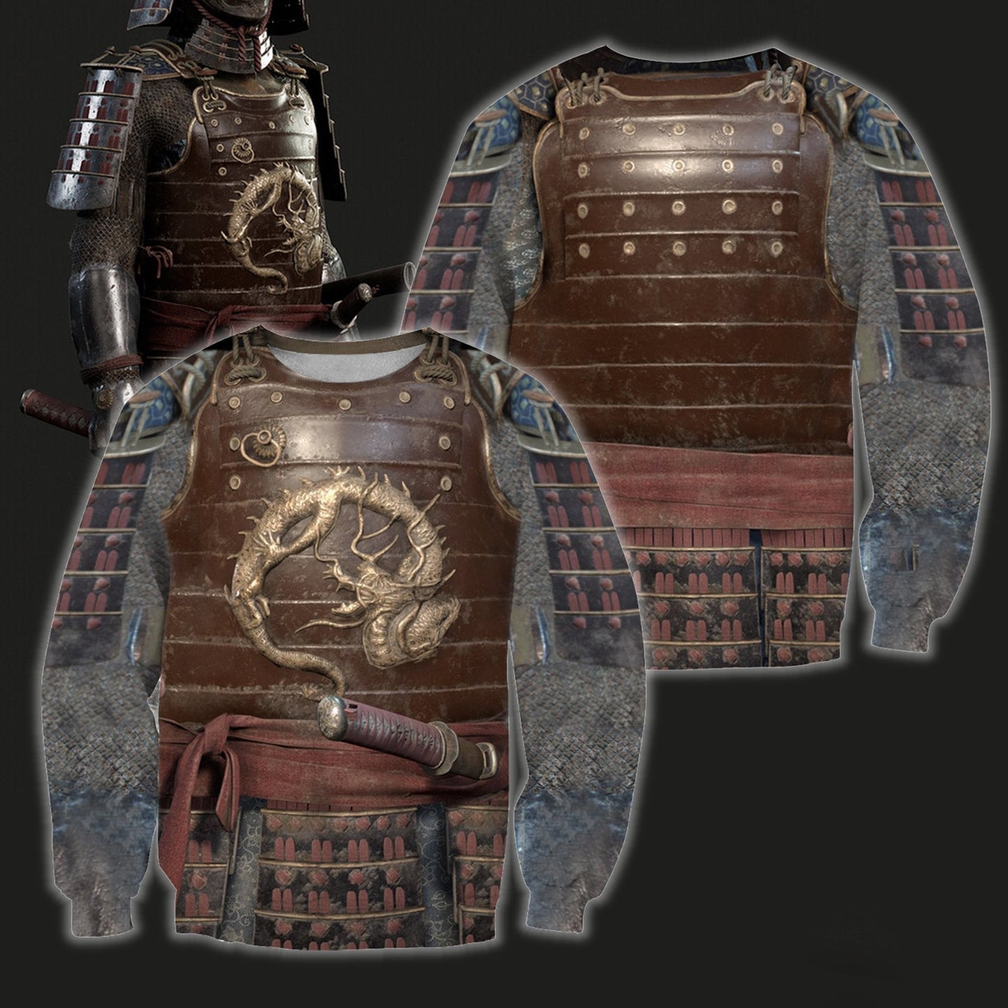 3D All Over Printed Dragon Samurai Armor - Amaze Style™-Apparel