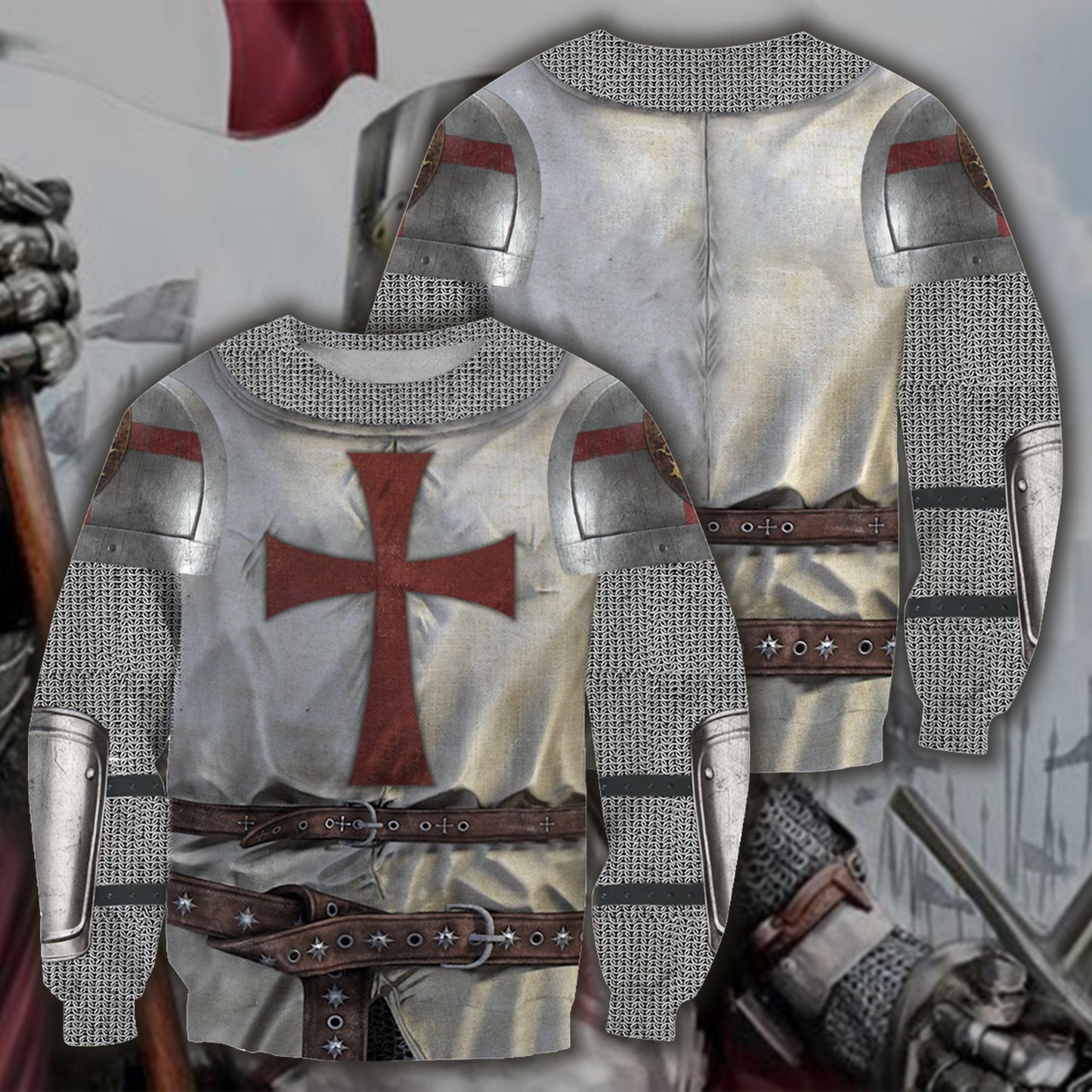 3D All Over Printed Knight Templar - Amaze Style™-Apparel