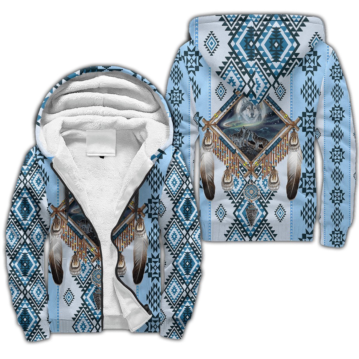 Wolf Native American 3D All Over Printed Unisex Shirts