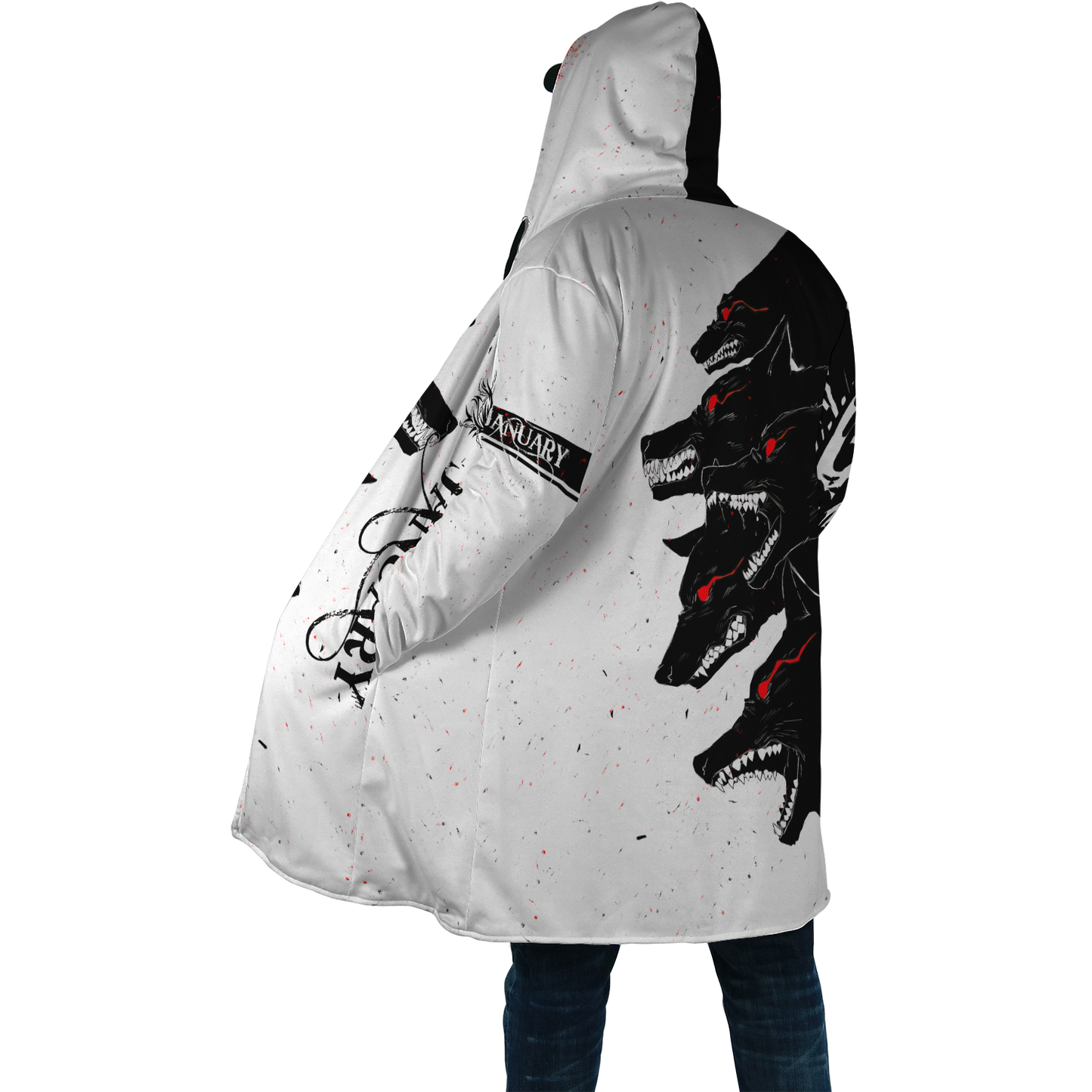 The Dark Wolf January 3D All Over Printed Unisex Deluxe Hoodie ML
