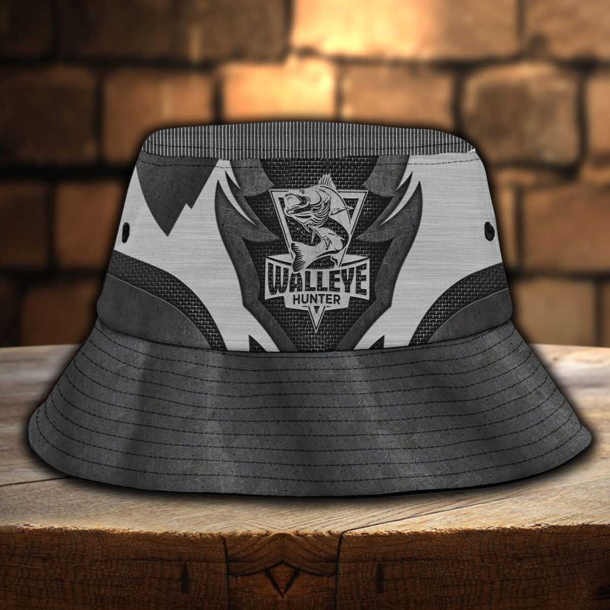 Walleye Fishing Hunter 3D design print Bucket Hat 03072101.CHC