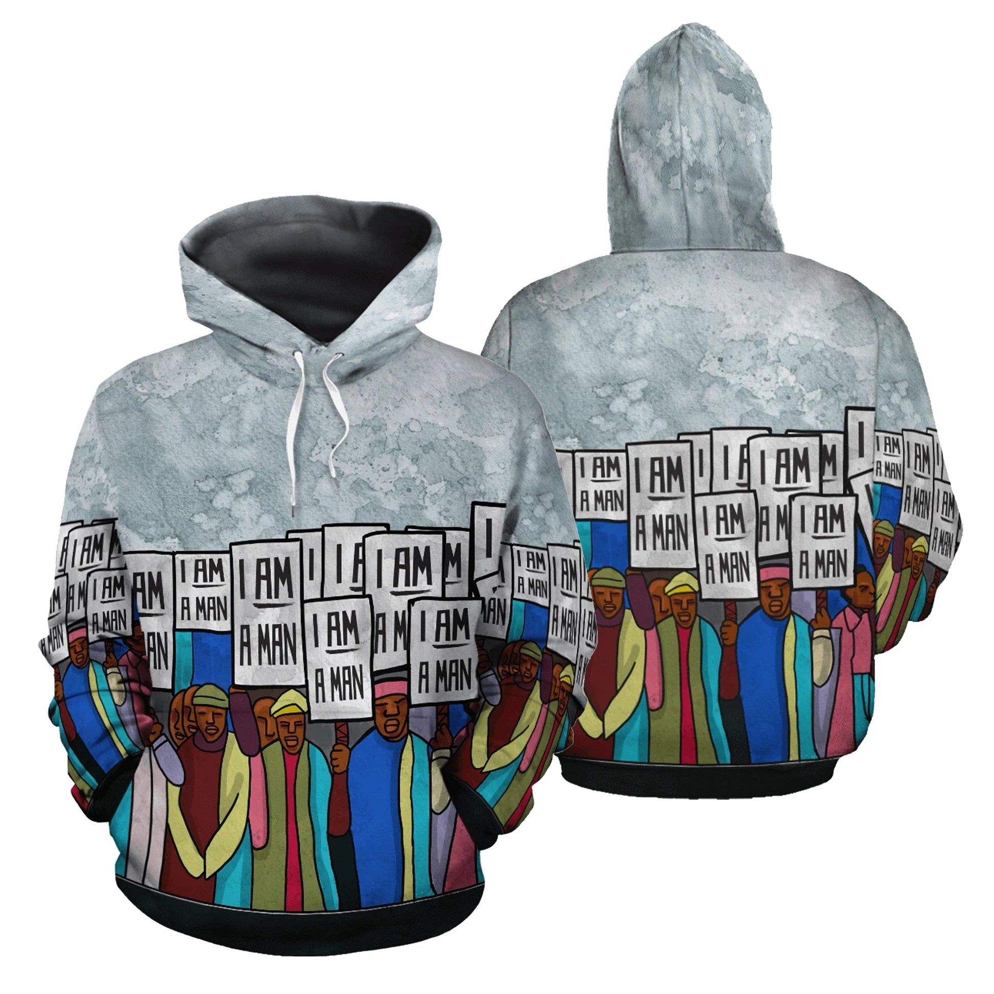 African Hoodie - African I'm a Man Hoodie - Amaze Style™-ALL OVER PRINT HOODIES