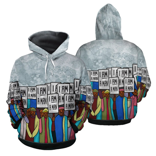 African Hoodie - African I'm a Man Hoodie - Amaze Style™-ALL OVER PRINT HOODIES
