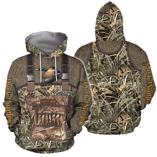 3D All Over Printed Hunting Duck Camo - Amaze Style™-Apparel