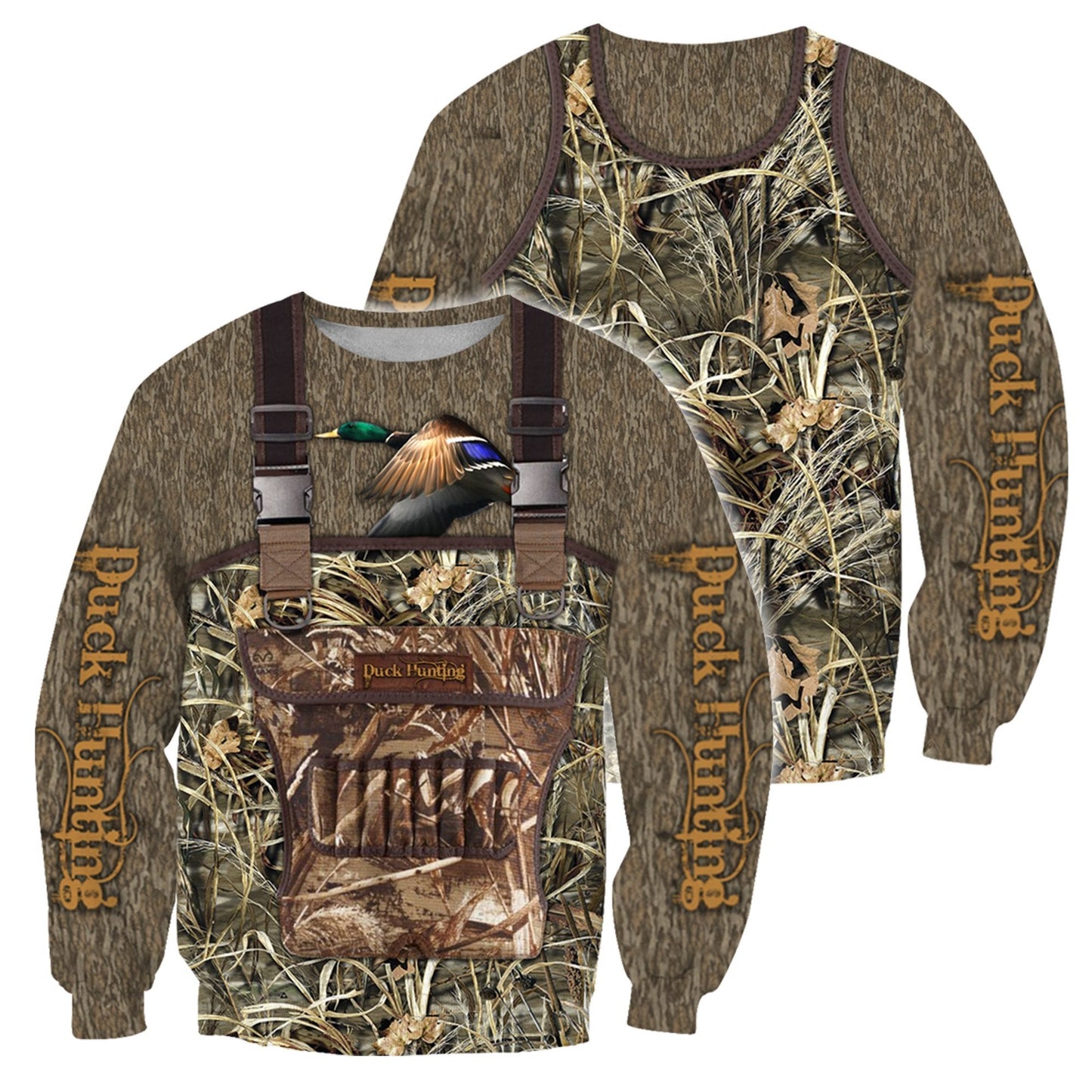3D All Over Printed Hunting Duck Camo - Amaze Style™-Apparel