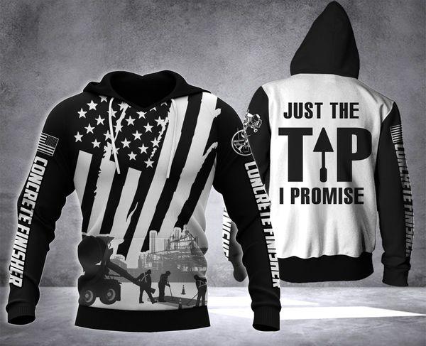 US Concrete Finisher Just the Tip 3D printed shirts