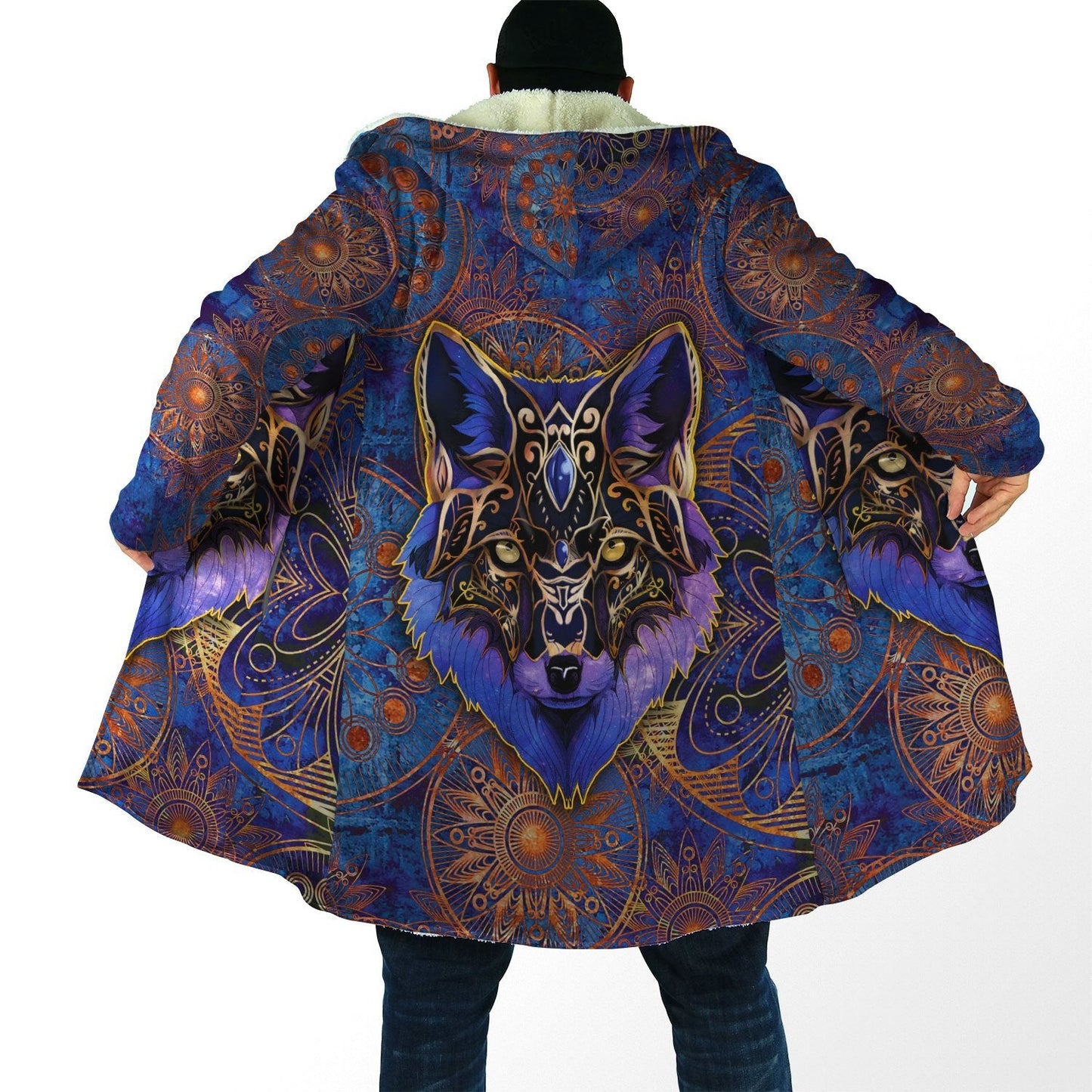 The Alpha Wolf 3D All Over Printed Unisex Deluxe Hoodie ML