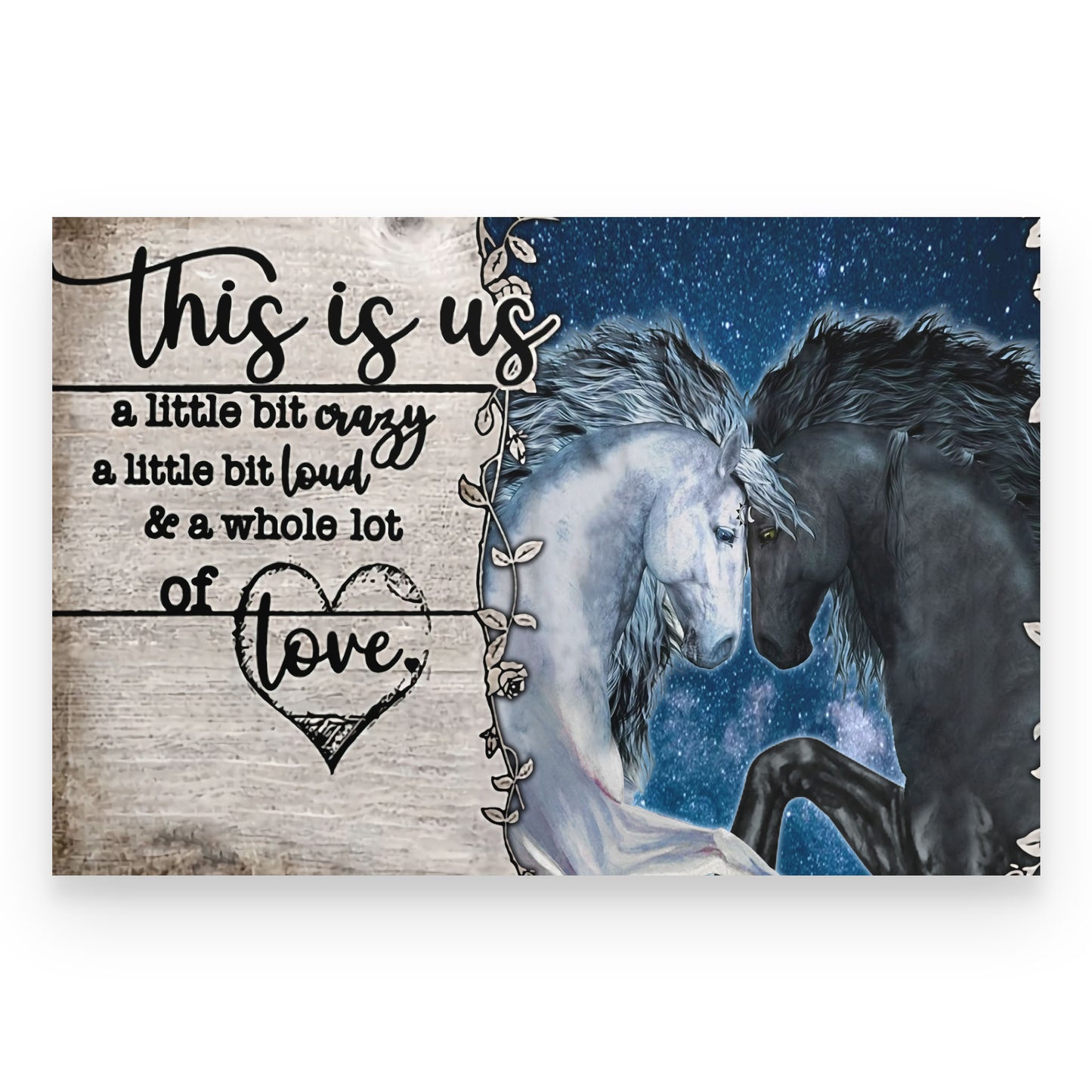 CANVAS-Horse Couple-  This Is Us - Wedding Anniversary - TA