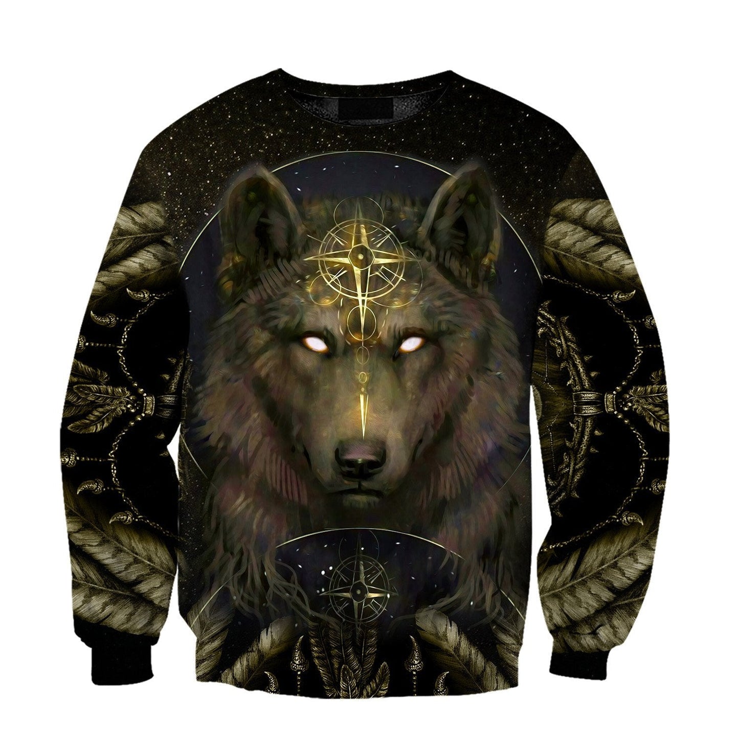 Wolf Tattoo 3D Over Printed Unisex Shirts