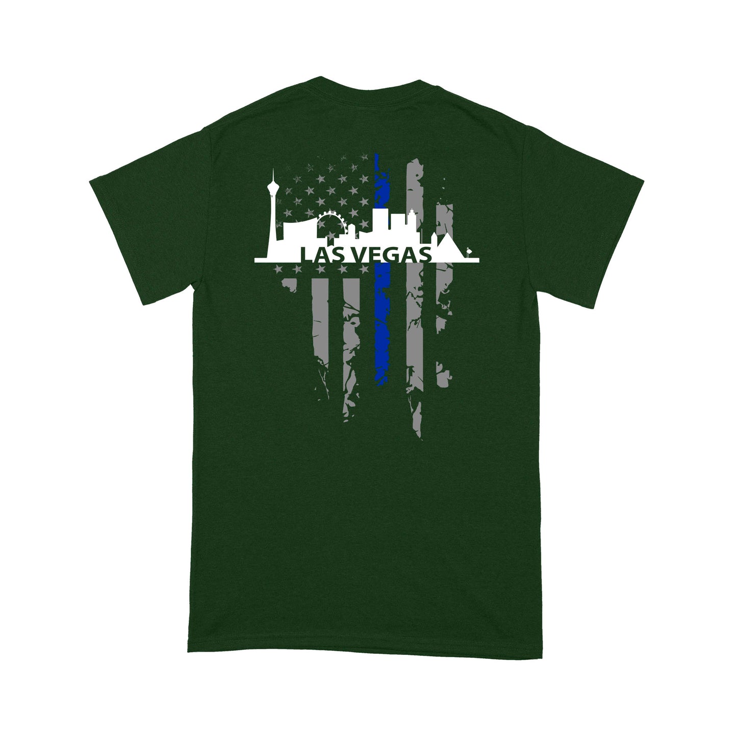 Thin Blue Line T-shirt Special Gift For Policeman Las Vegas Shirt
