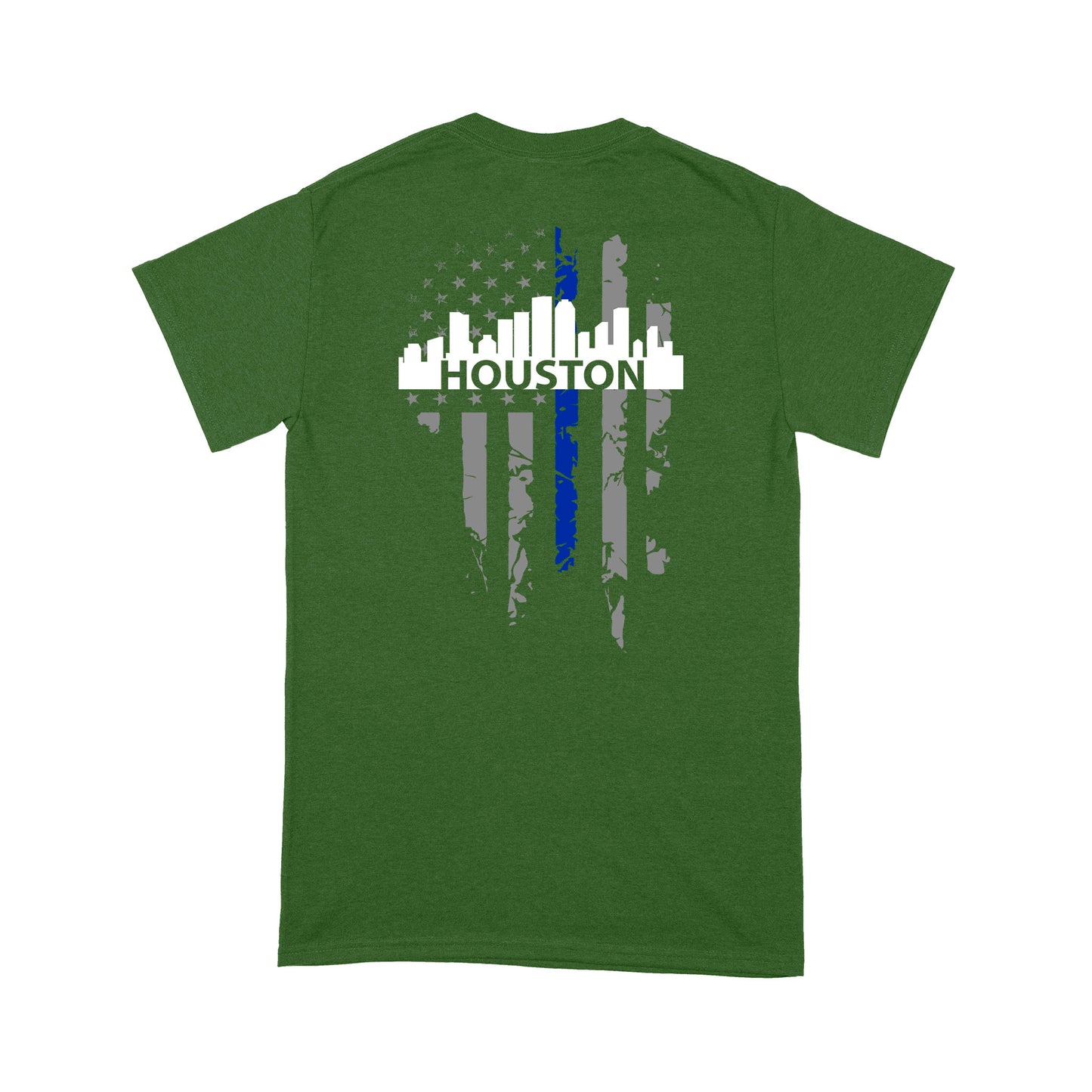 Thin Blue Line T-shirt Special Gift For Policeman Houston Shirt