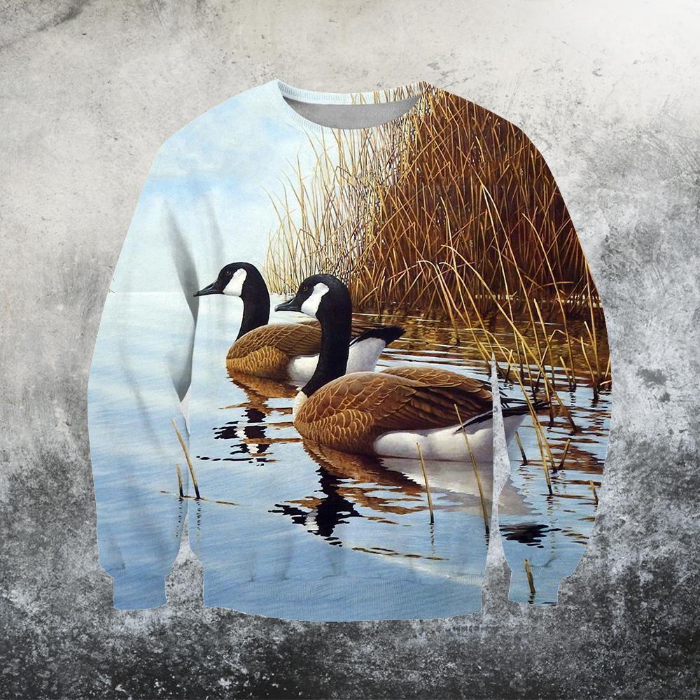 3D All Over Printed Two Canada Geese Shirts - Amaze Style™-Apparel