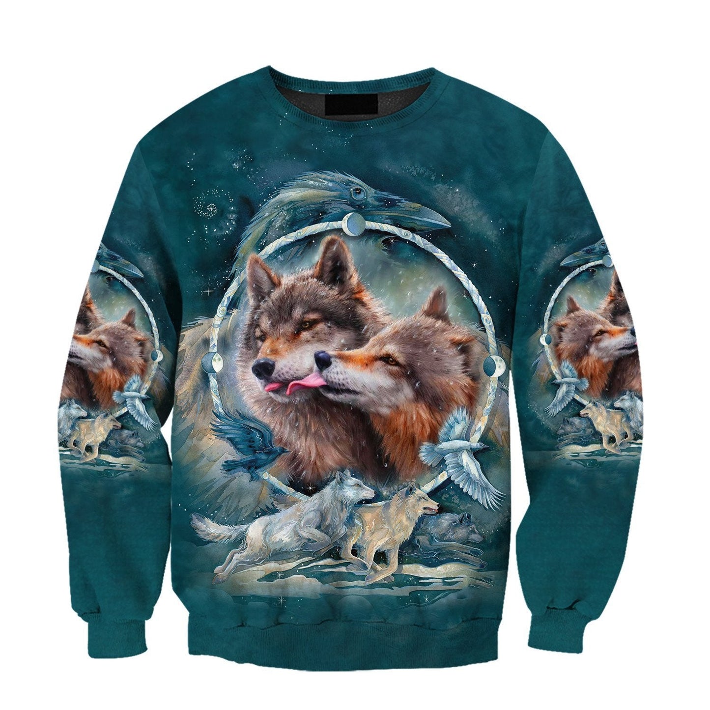 Wolf Native American 3D All Over Printed Unisex Shirts