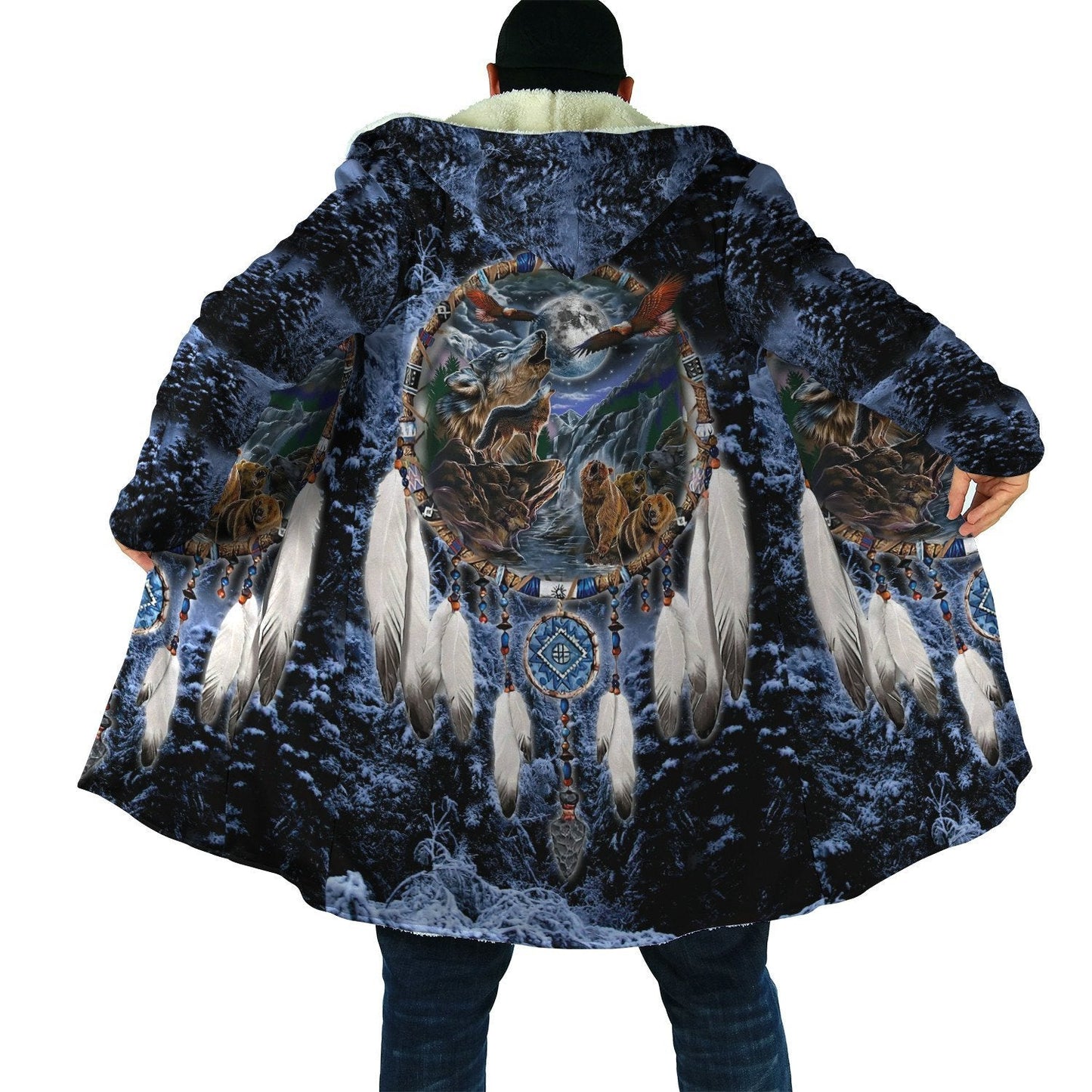 Wolf Native American 3D All Over Printed Unisex Shirts