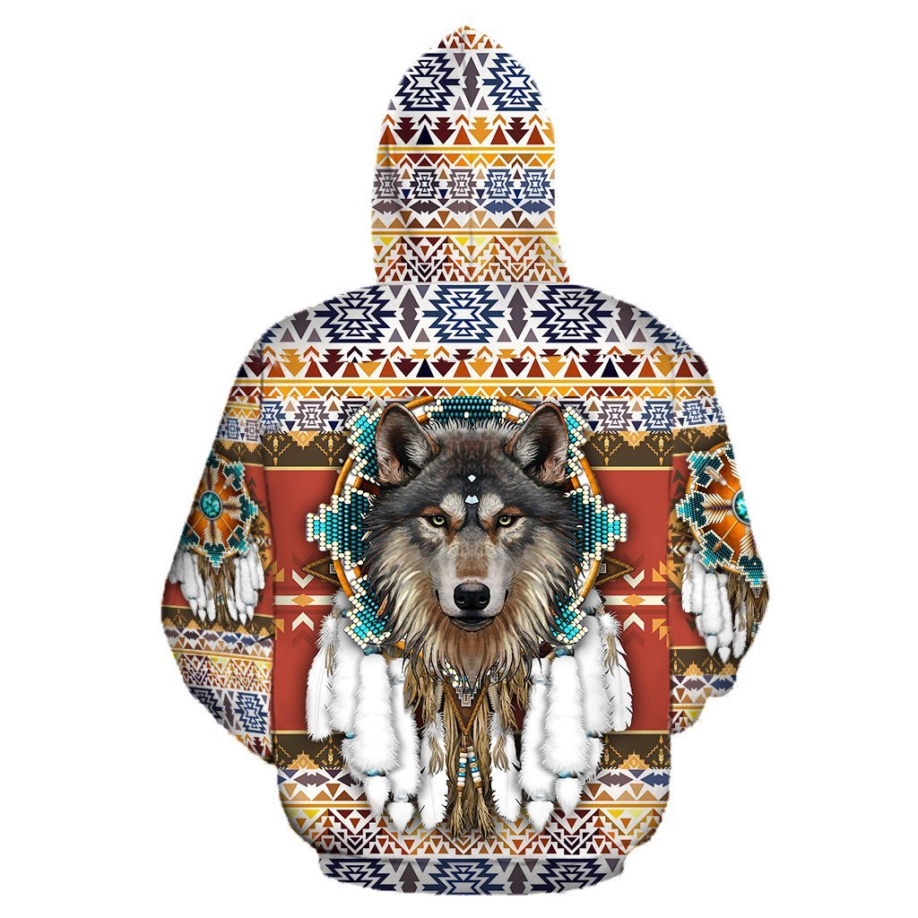 Wolf Native American 3D All Over Printed Unisex Shirts