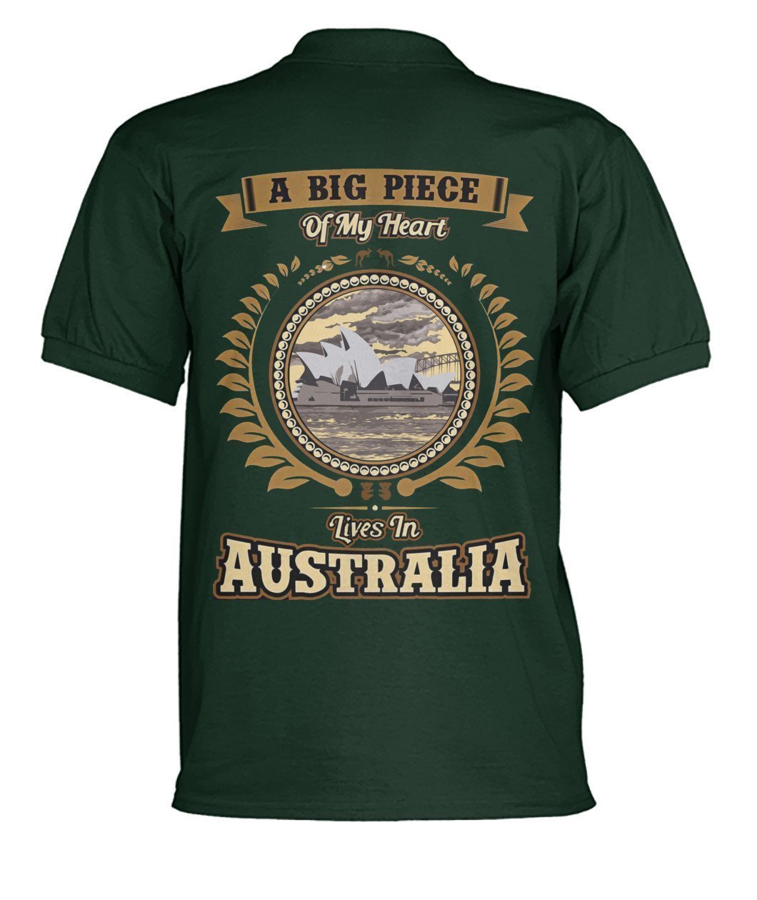 Australia in My Heart Polo T-Shirt - BN04 - Amaze Style™-POLO T-SHIRTS