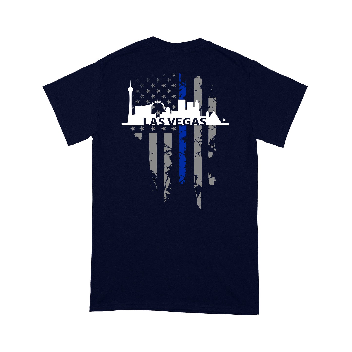 Thin Blue Line T-shirt Special Gift For Policeman Las Vegas Shirt