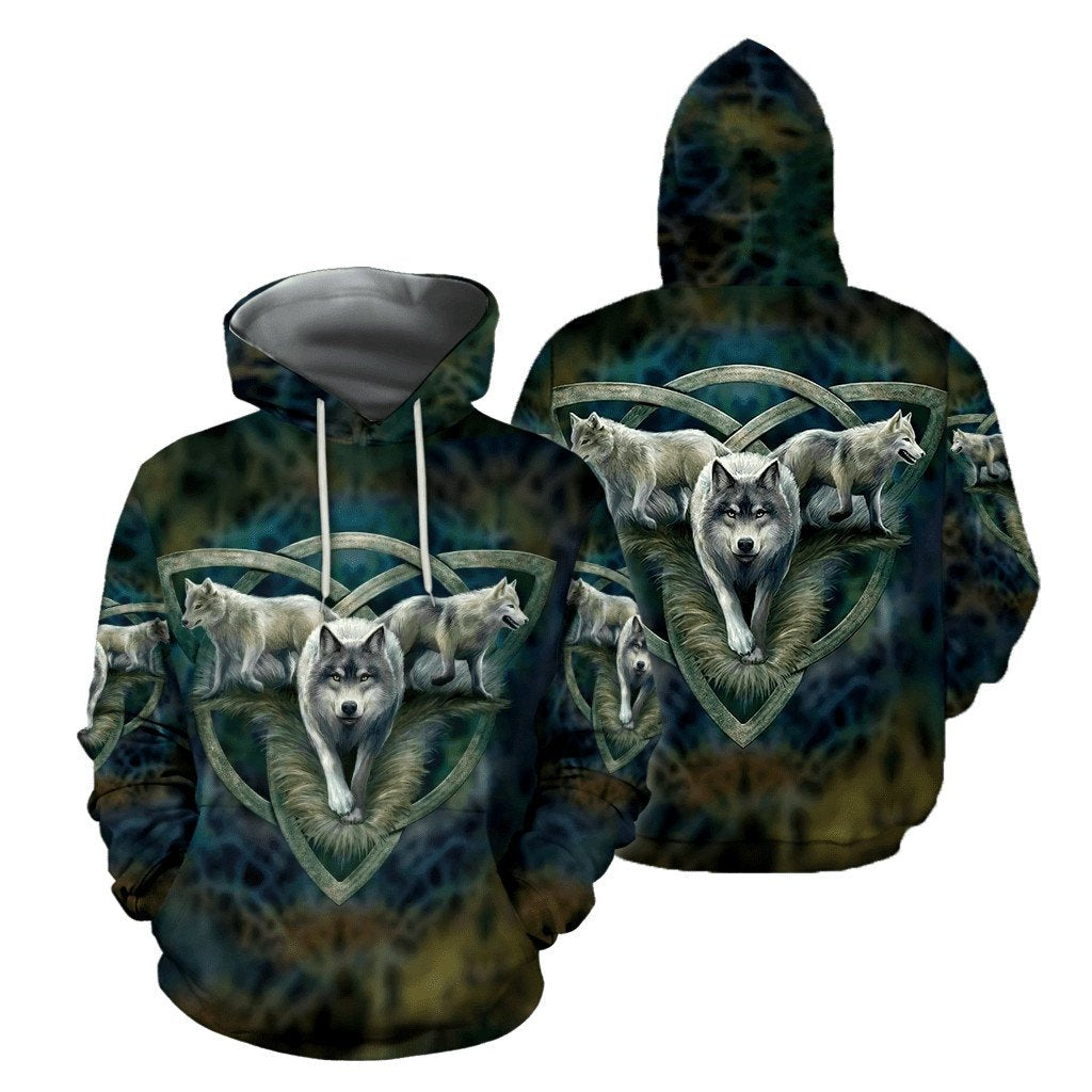Wolf Native American 3D All Over Printed Unisex Shirts