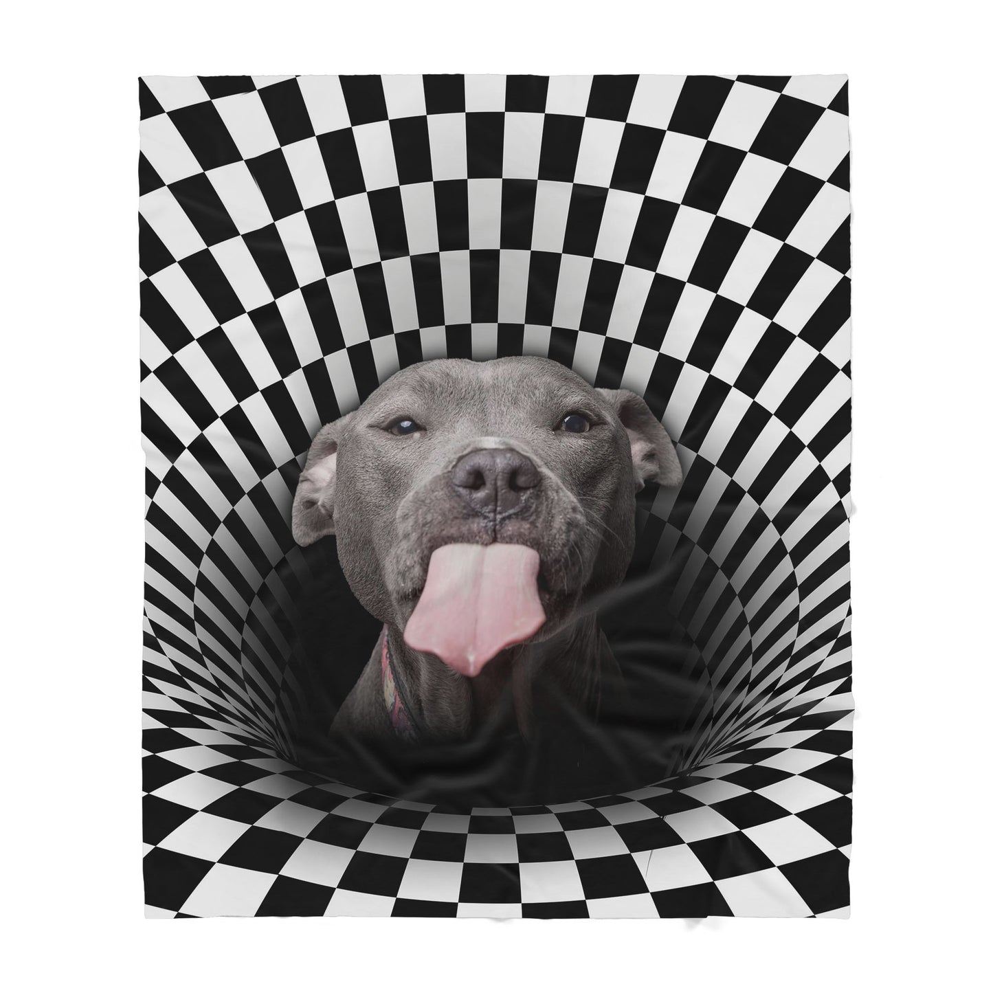 Custom Blanket Pitbull - Gift For Dog Mom - Sherpa Blanket HG