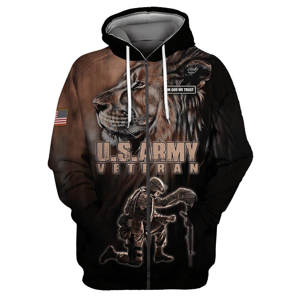 US Army Veteran 3D All Over Printed Unisex Shirts