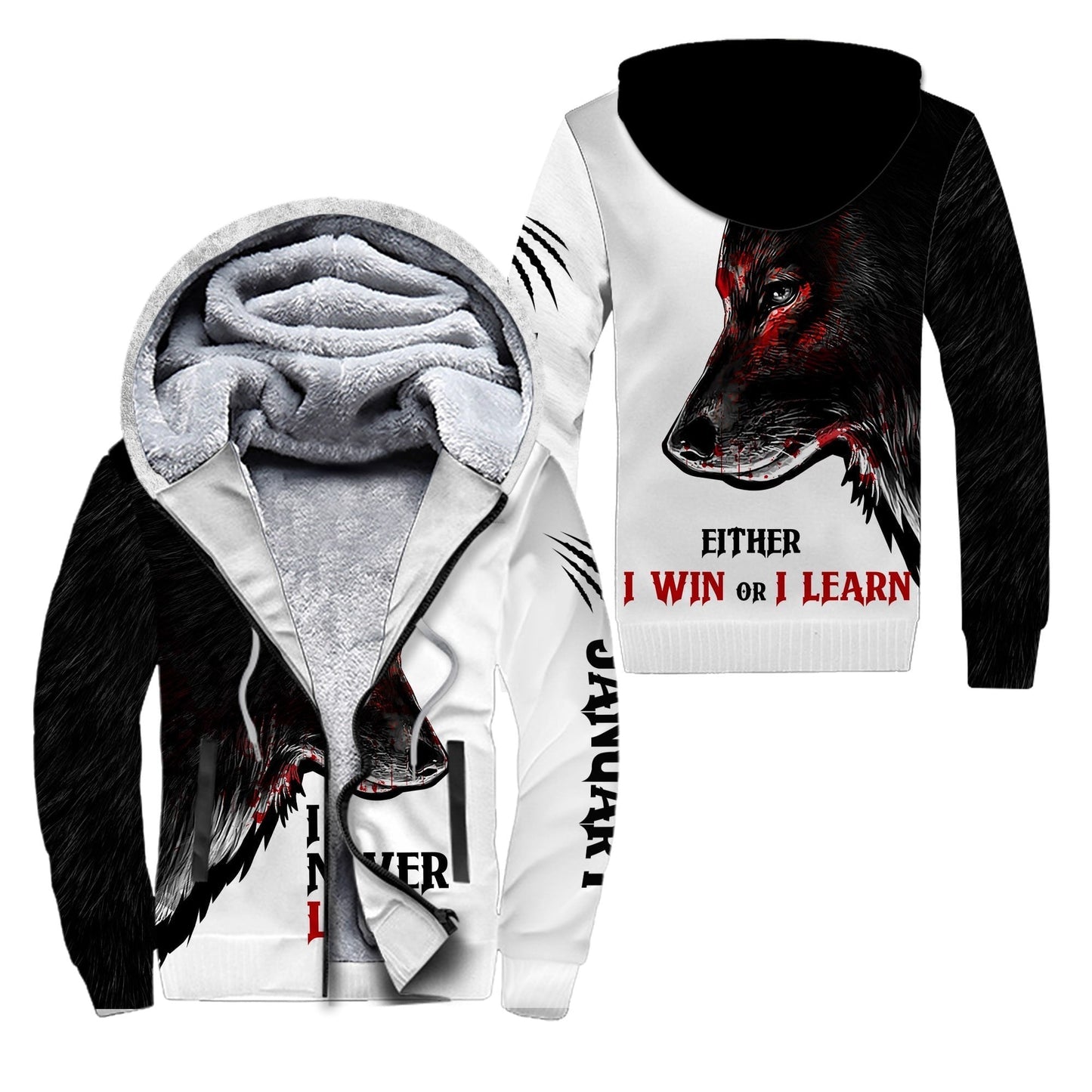 Wolf - January Guy Never Lose 3D All Over Printed Unisex Shirts