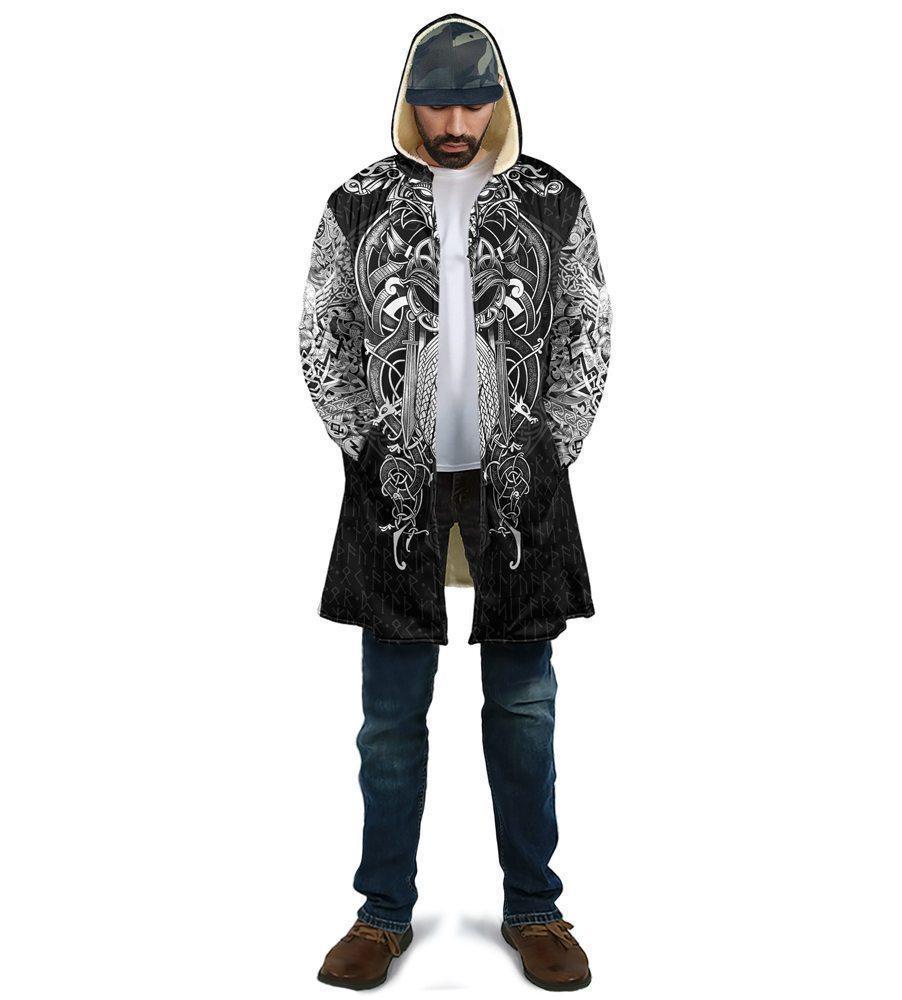 Vikings - Odin Tatoo Style - Amaze Style™-ALL OVER PRINT HOODIES