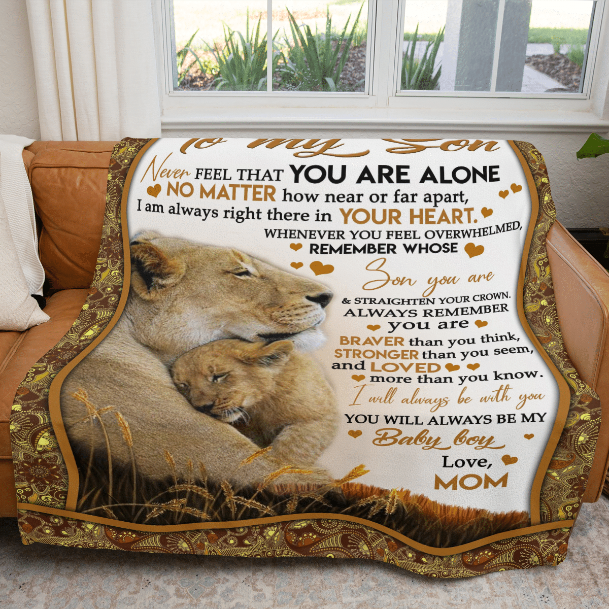 To My Son - Premium Fleece Blanket