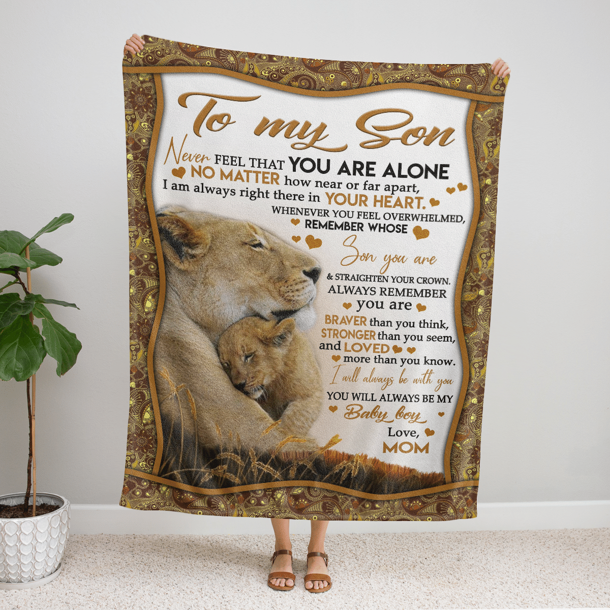 To My Son - Premium Fleece Blanket