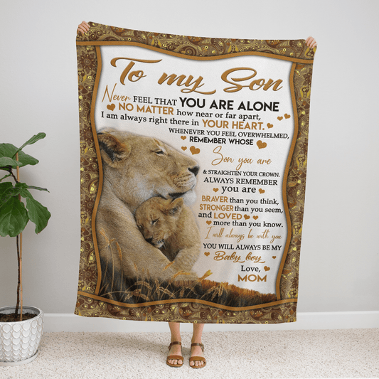 To My Son - Premium Fleece Blanket