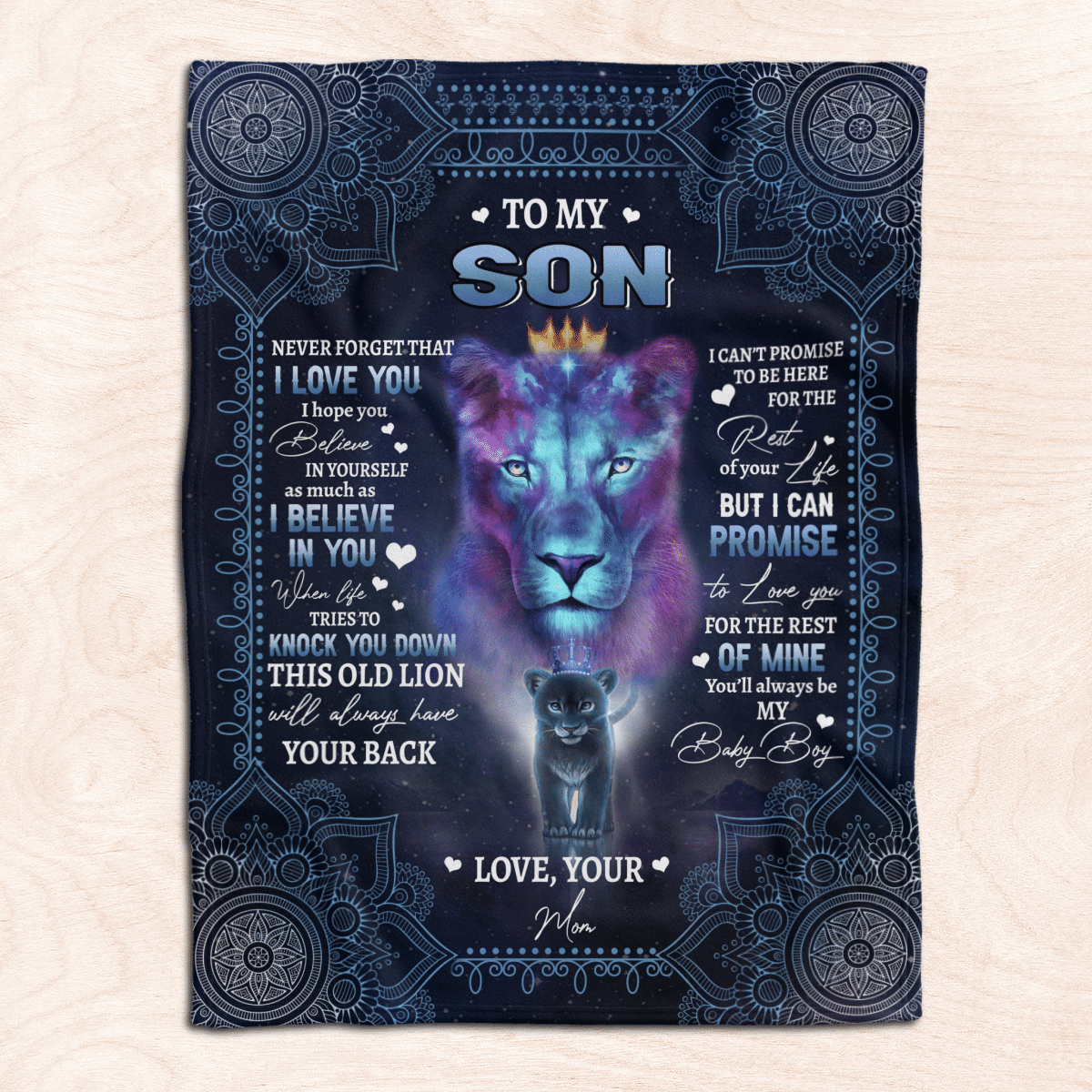 To My Son - Premium Fleece Blanket