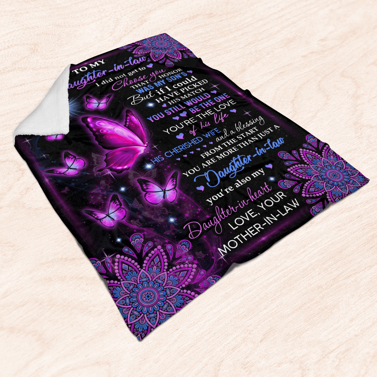 To My Daughter In Law - Premium Blanket