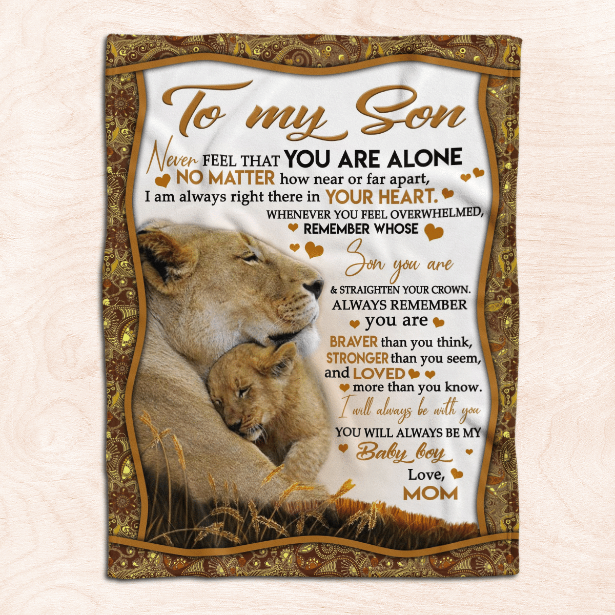 To My Son - Premium Fleece Blanket
