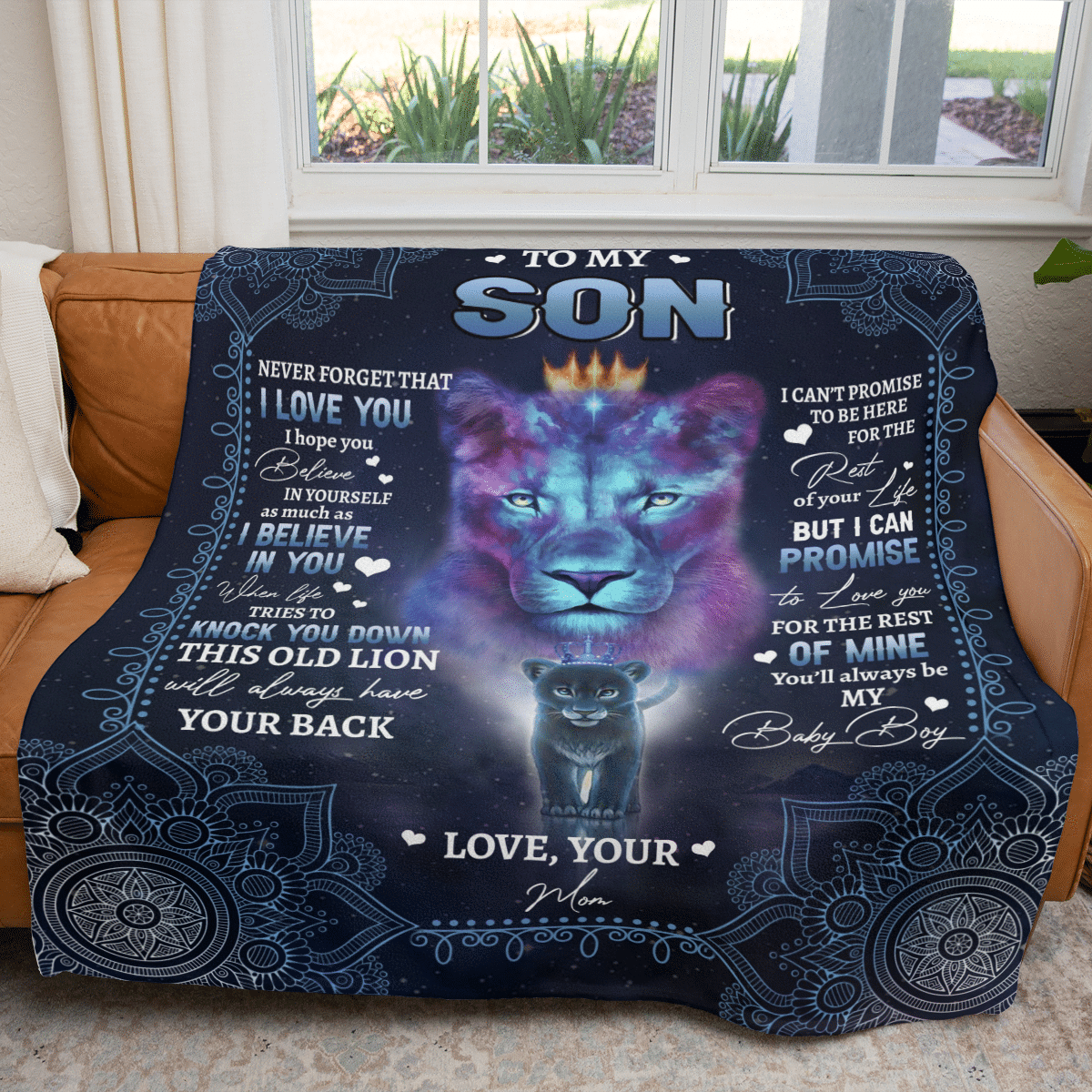 To My Son - Premium Fleece Blanket