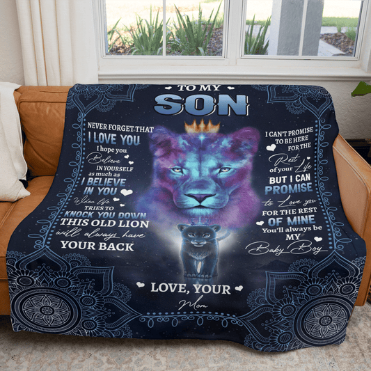 To My Son - Premium Fleece Blanket