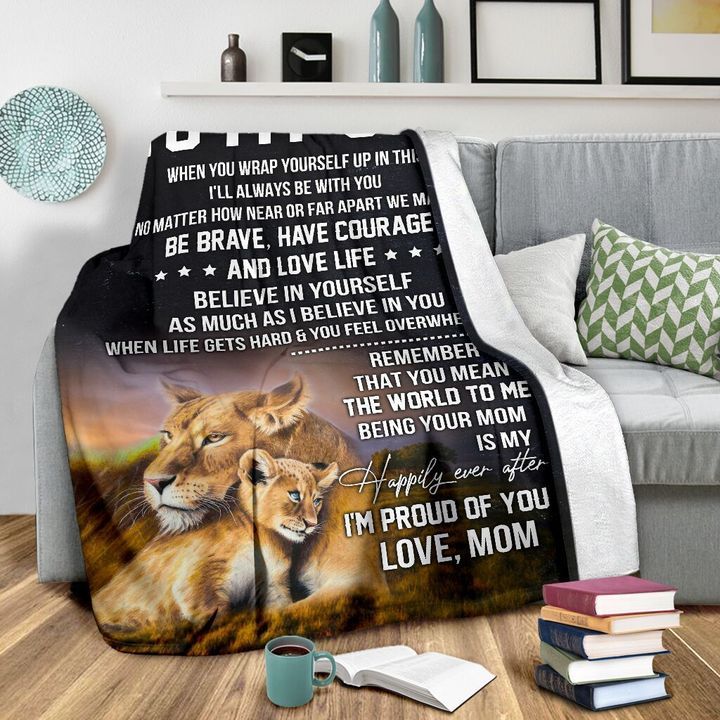 To My Son - Premium Fleece Blanket