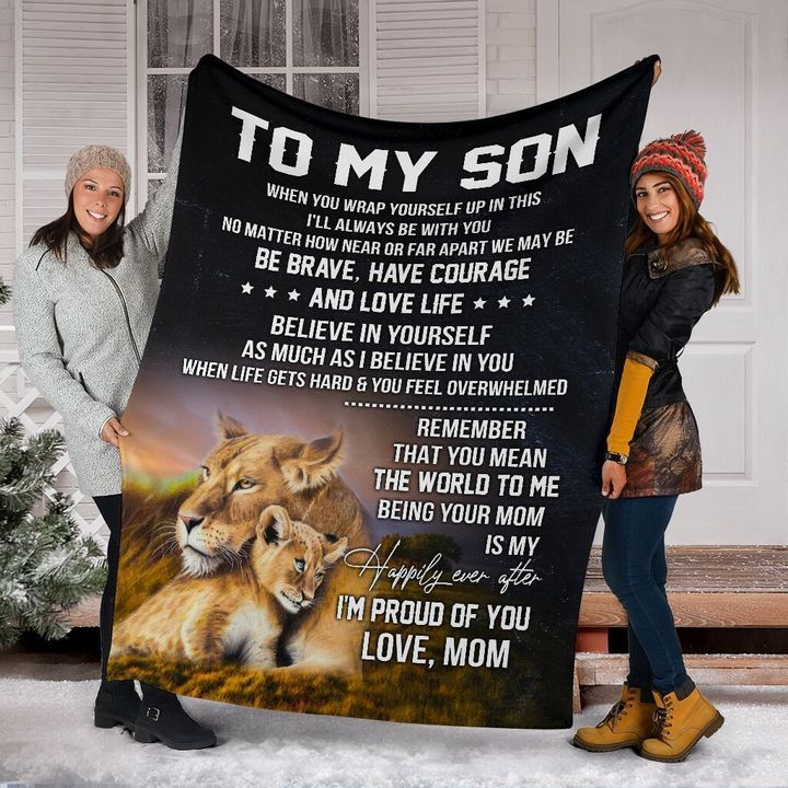To My Son - Premium Fleece Blanket