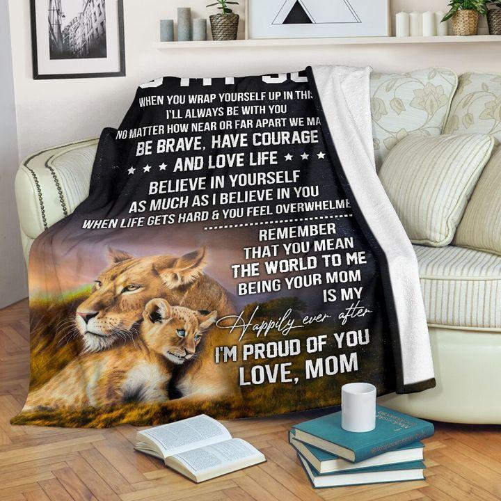 To My Son - Premium Fleece Blanket