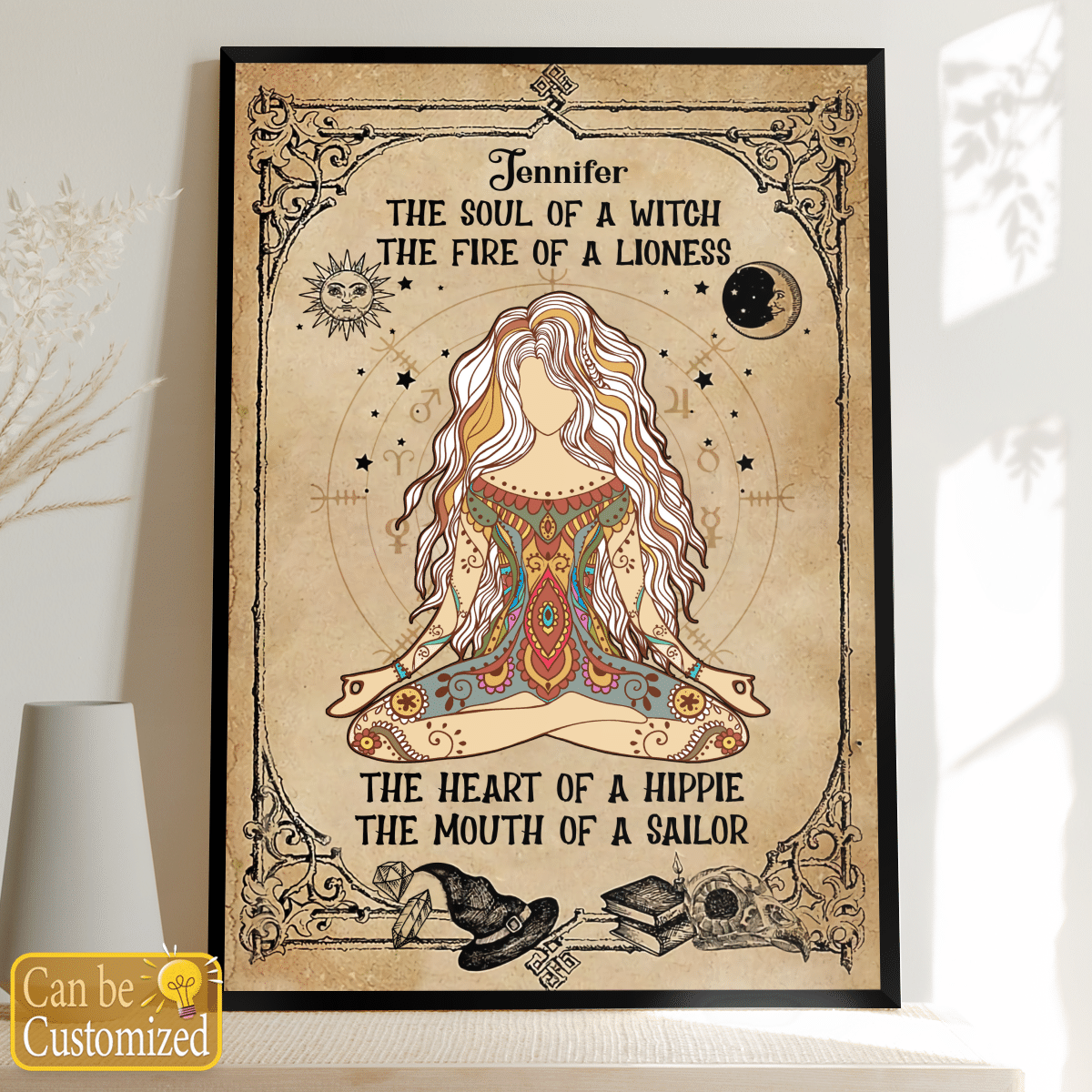The Soul Of A Witch - Personalized Canvas