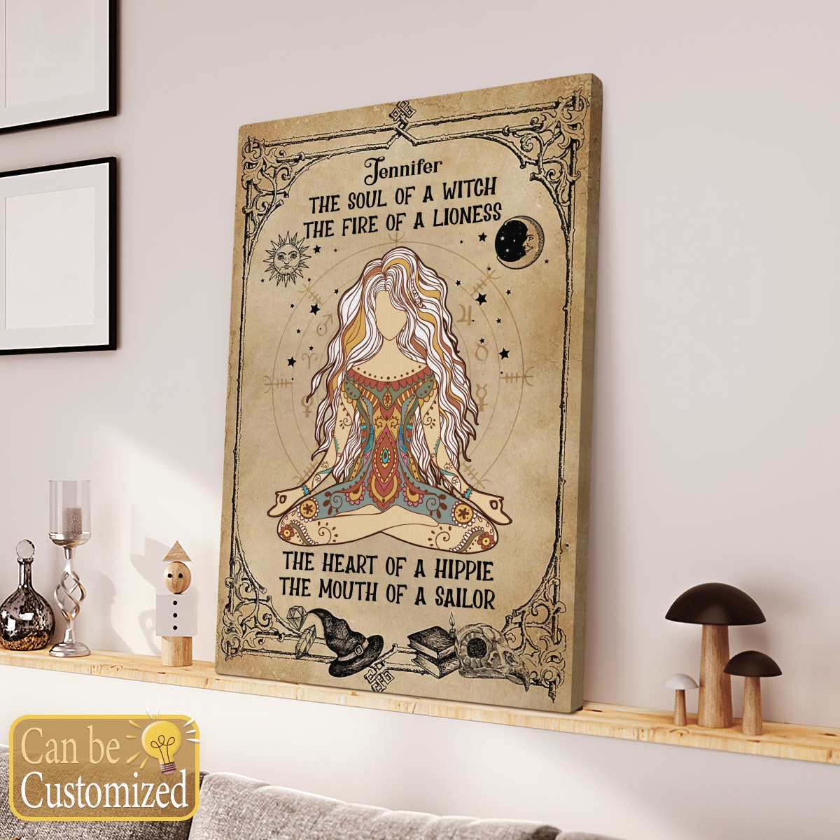 The Soul Of A Witch - Personalized Canvas