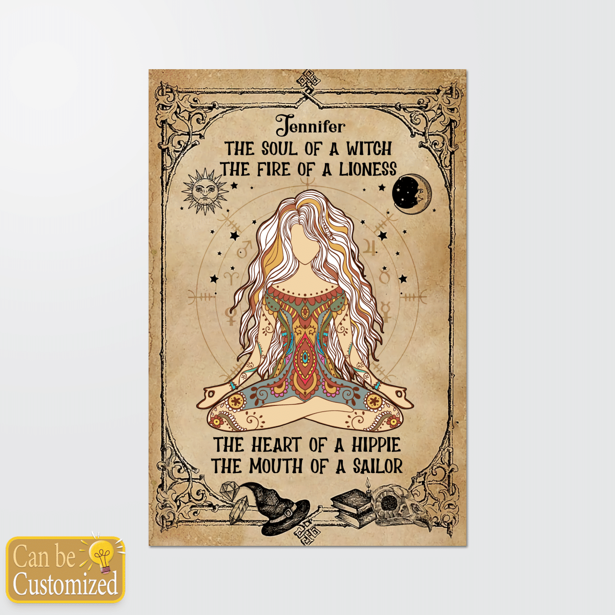 The Soul Of A Witch - Personalized Canvas