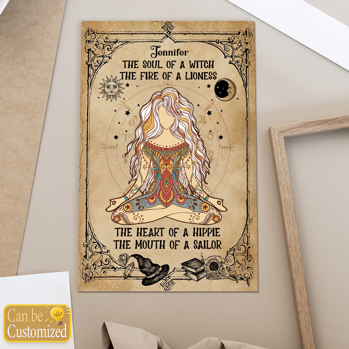 The Soul Of A Witch - Personalized Canvas