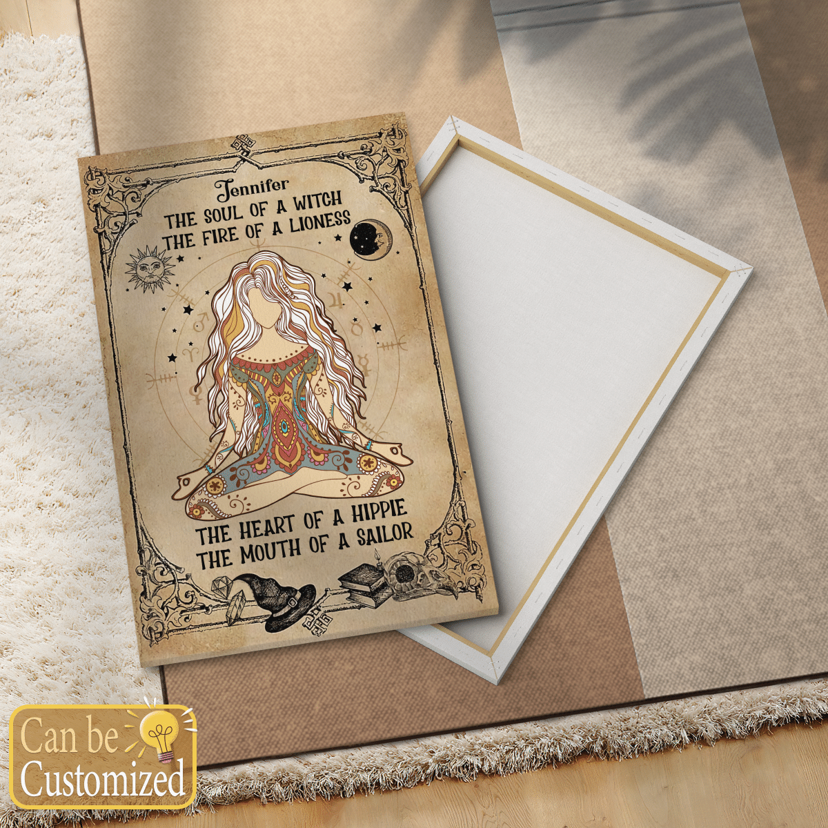 The Soul Of A Witch - Personalized Canvas