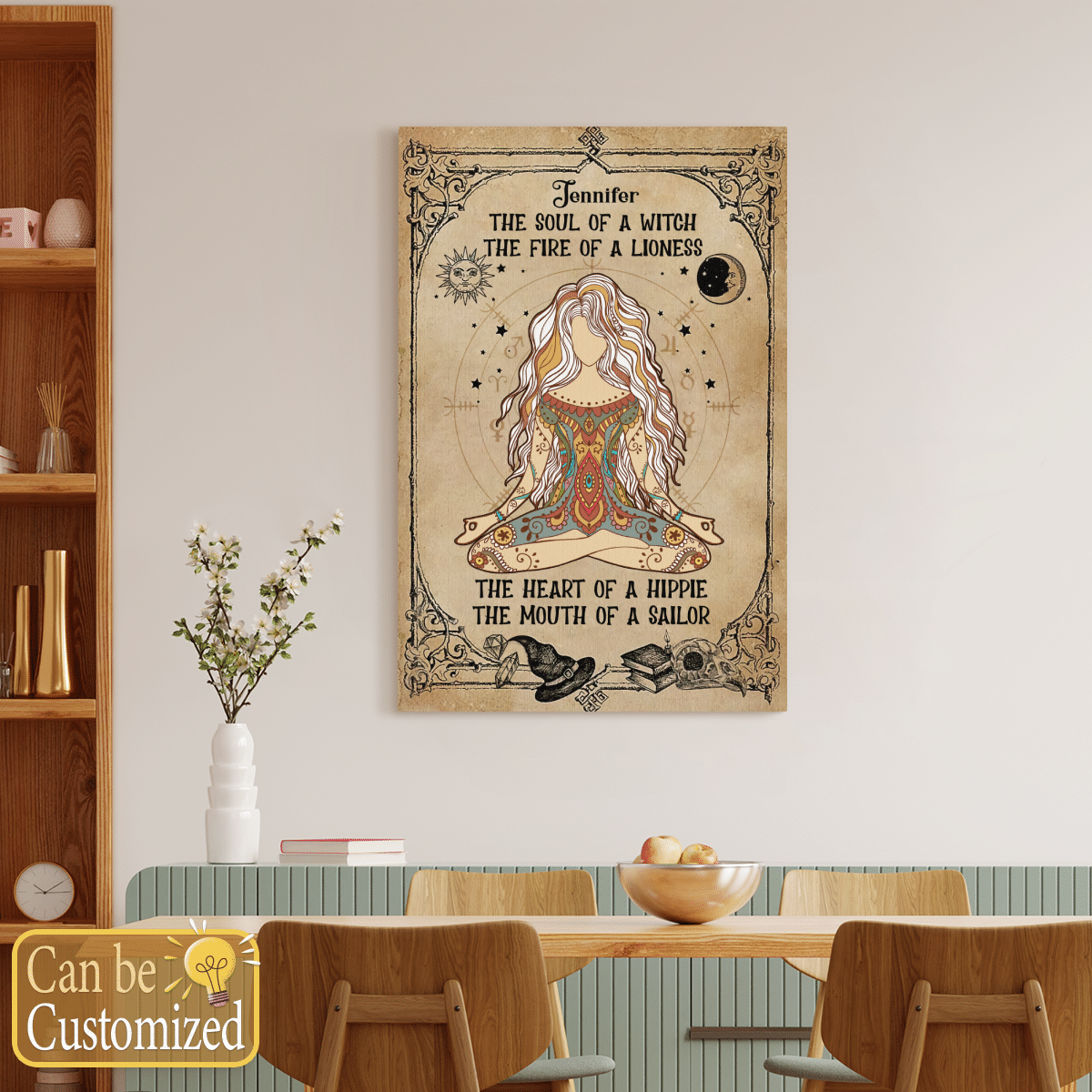 The Soul Of A Witch - Personalized Canvas