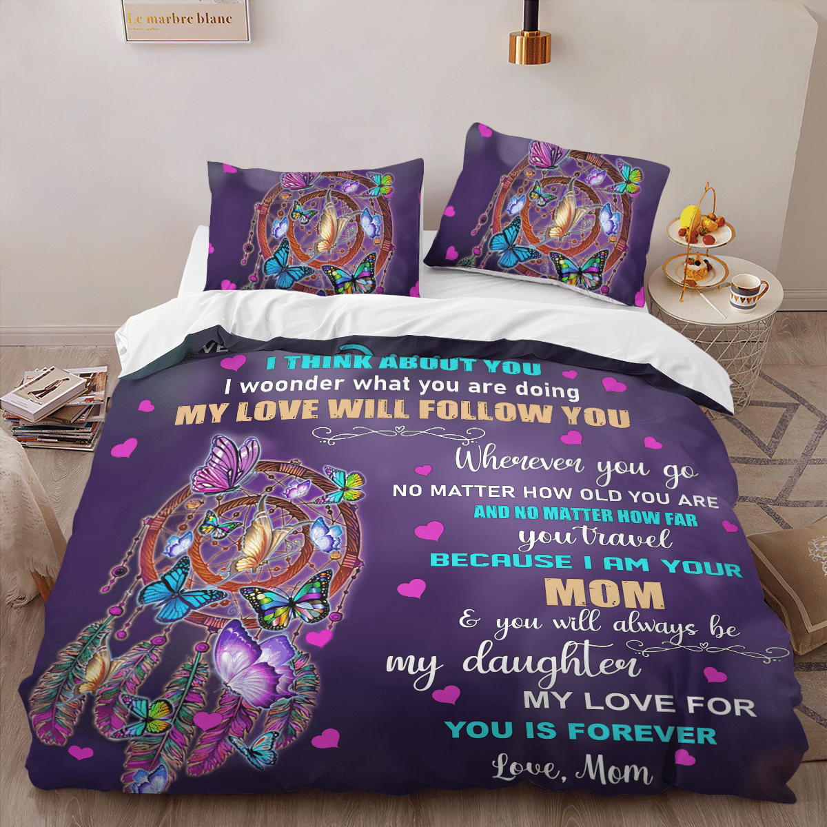 To My Daughter Dream Catcher Bedding Set